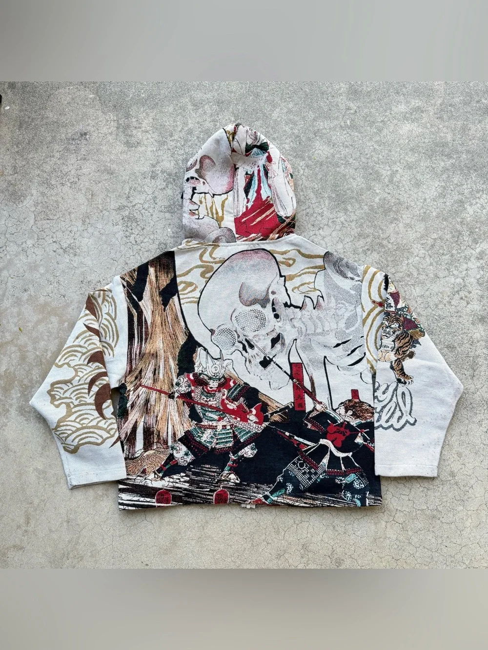 REBEL MINDS ‘STAY WILD’ Tapestry Zip Up Hoodie